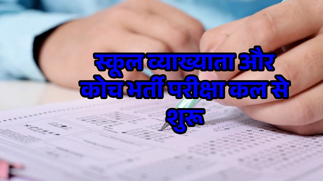 स्कूल व्याख्याता भर्ती