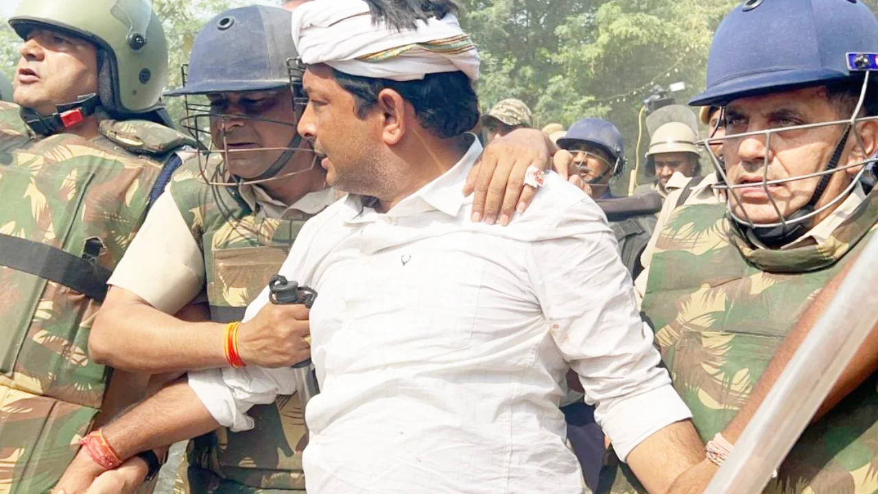 naresh-meena-rihai-andolan-jaipur-kirori-beniwal-support